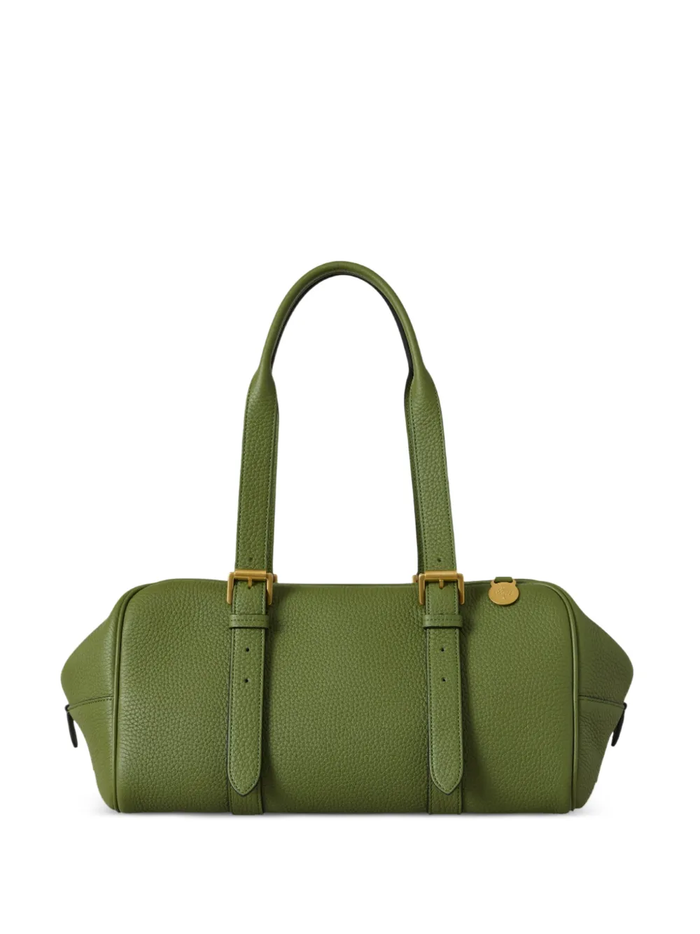 Mulberry logo-charm buckled shoulder bag - Verde