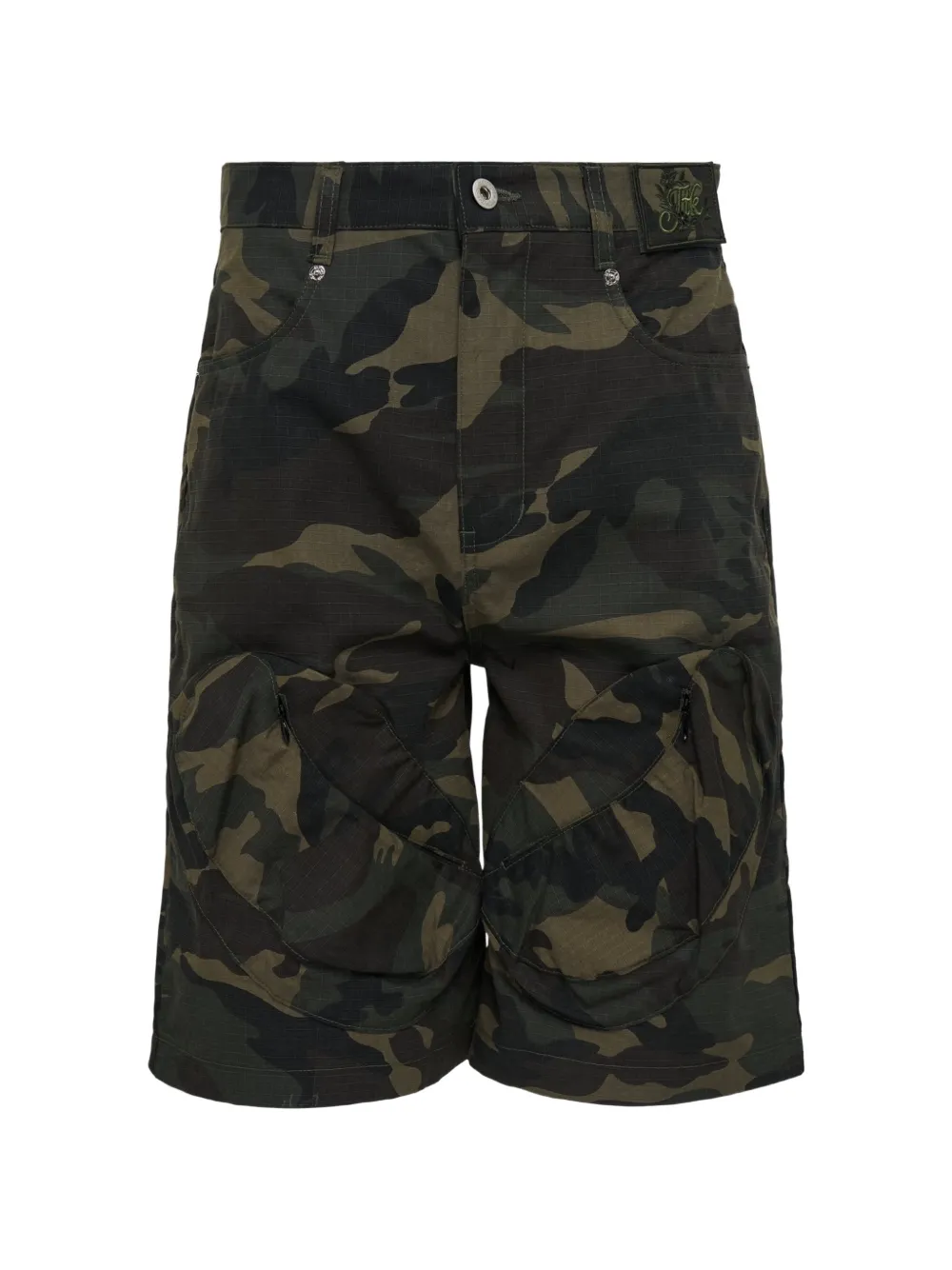 Juntae Kim Camouflage Cargo Shorts In Black