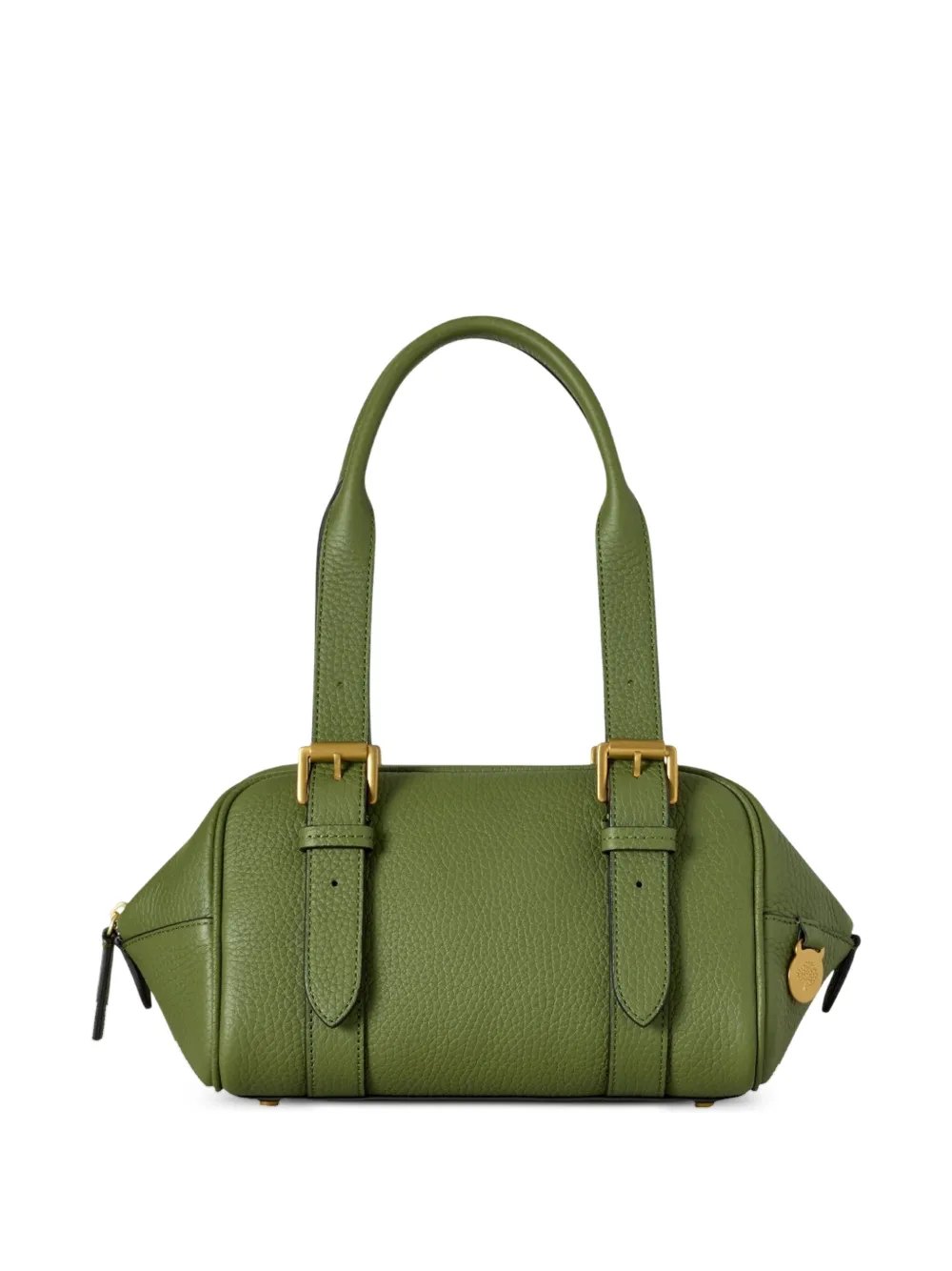 Mulberry Schoudertas met logobedel en gesp Groen