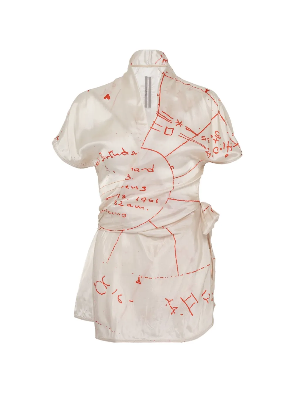 Rick Owens Wrap short-sleeve top - Toni neutri