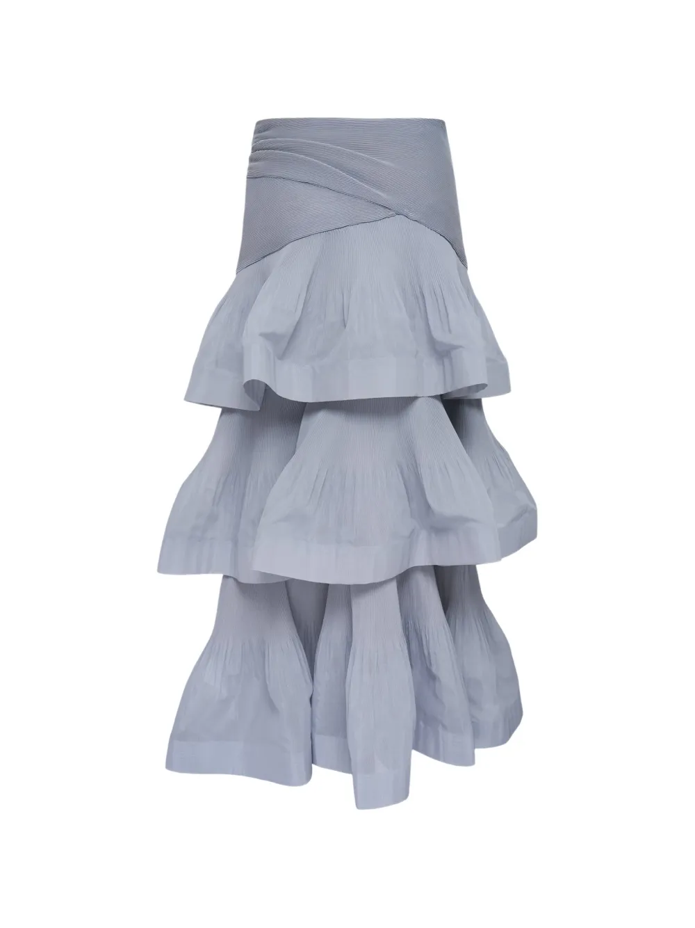 ZIMMERMANN Gelaagde midi-plooirok Blauw