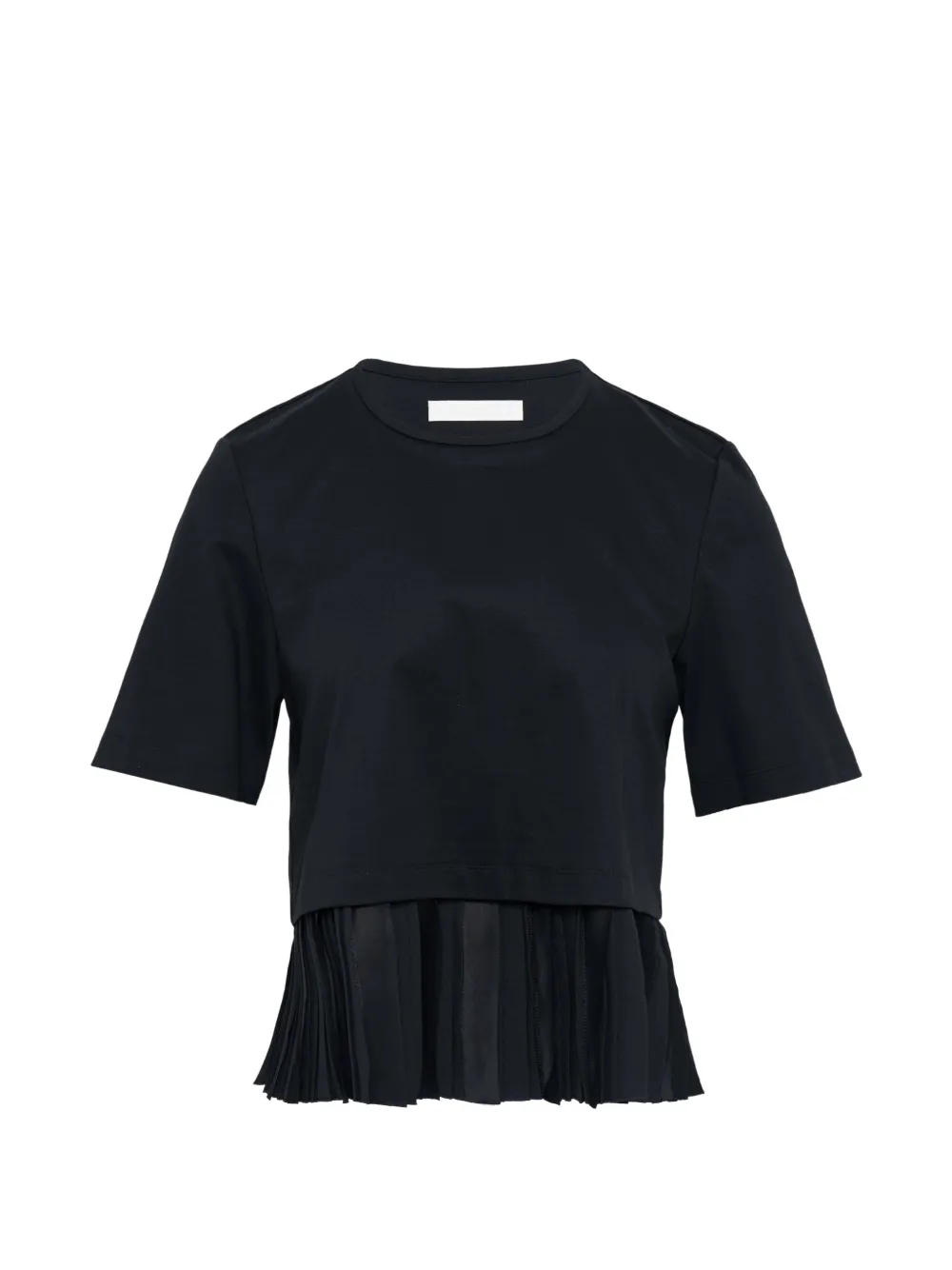 Club21 pleated knit top - Nero