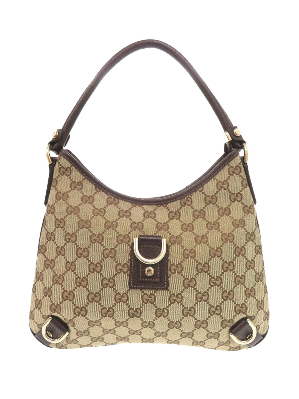 Gucci Pre-Owned 2000-2015 GG Canvas Abbey D Ring shoulder bag - Marrone