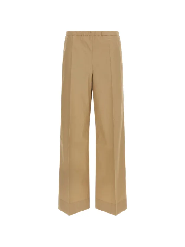 Moncler Poplin Trousers in Neutrals
