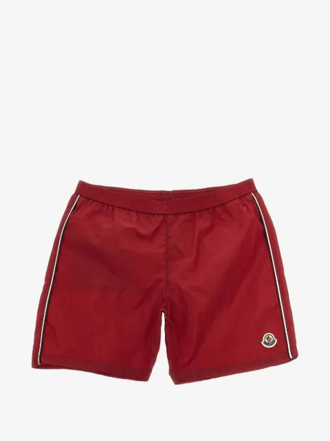 Moncler Enfant logo-detail side-stripe swim shorts