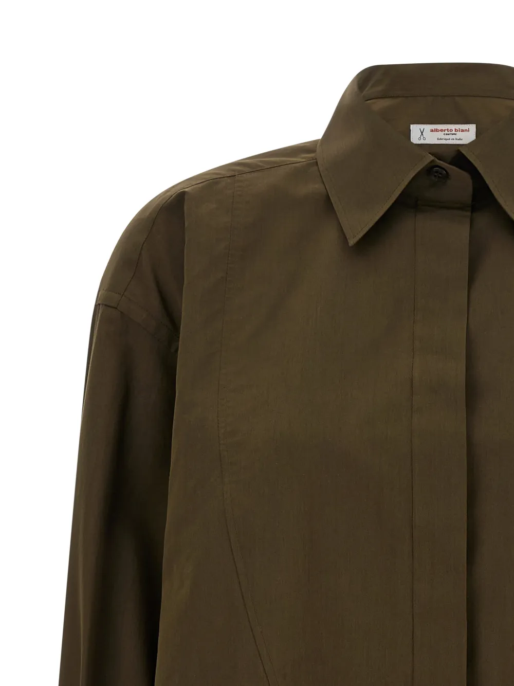  Alberto Biani Smocking Shirt - Brown 