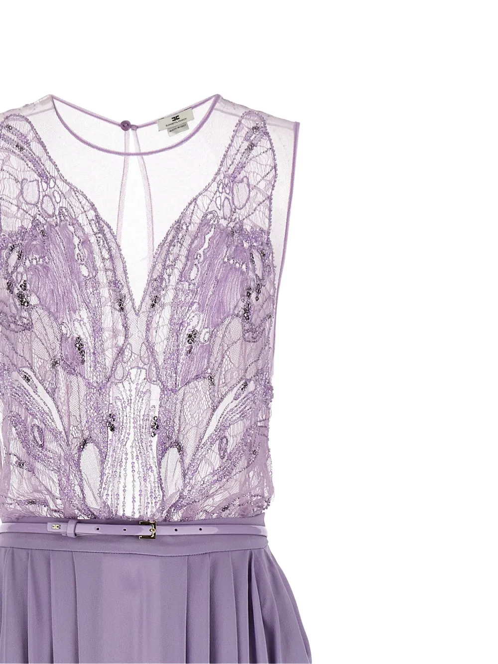 Elisabetta Franchi Tulen jurk Paars
