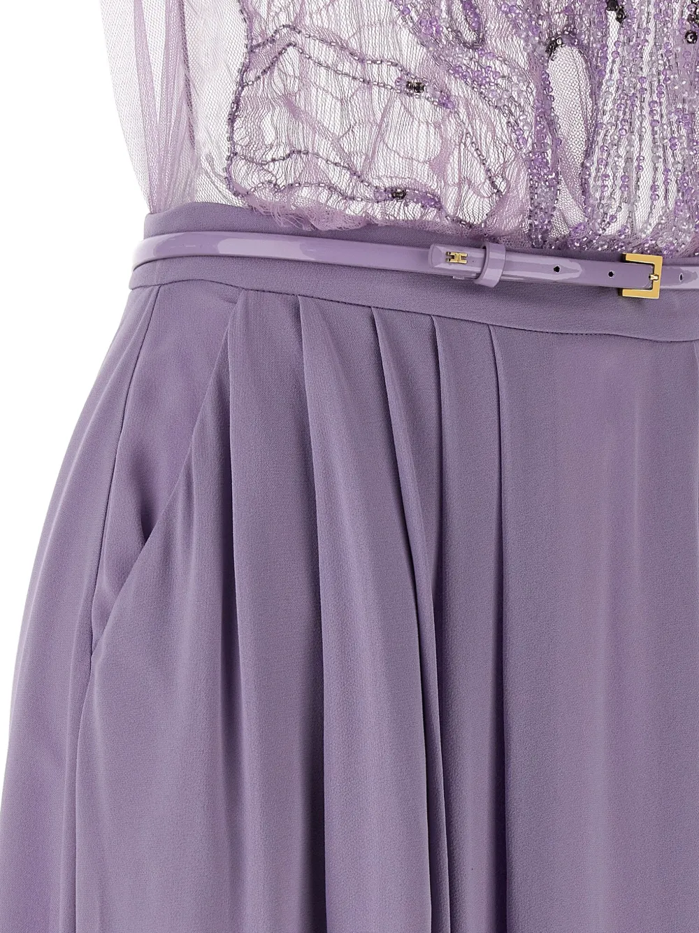 Elisabetta Franchi Tulen jurk Paars
