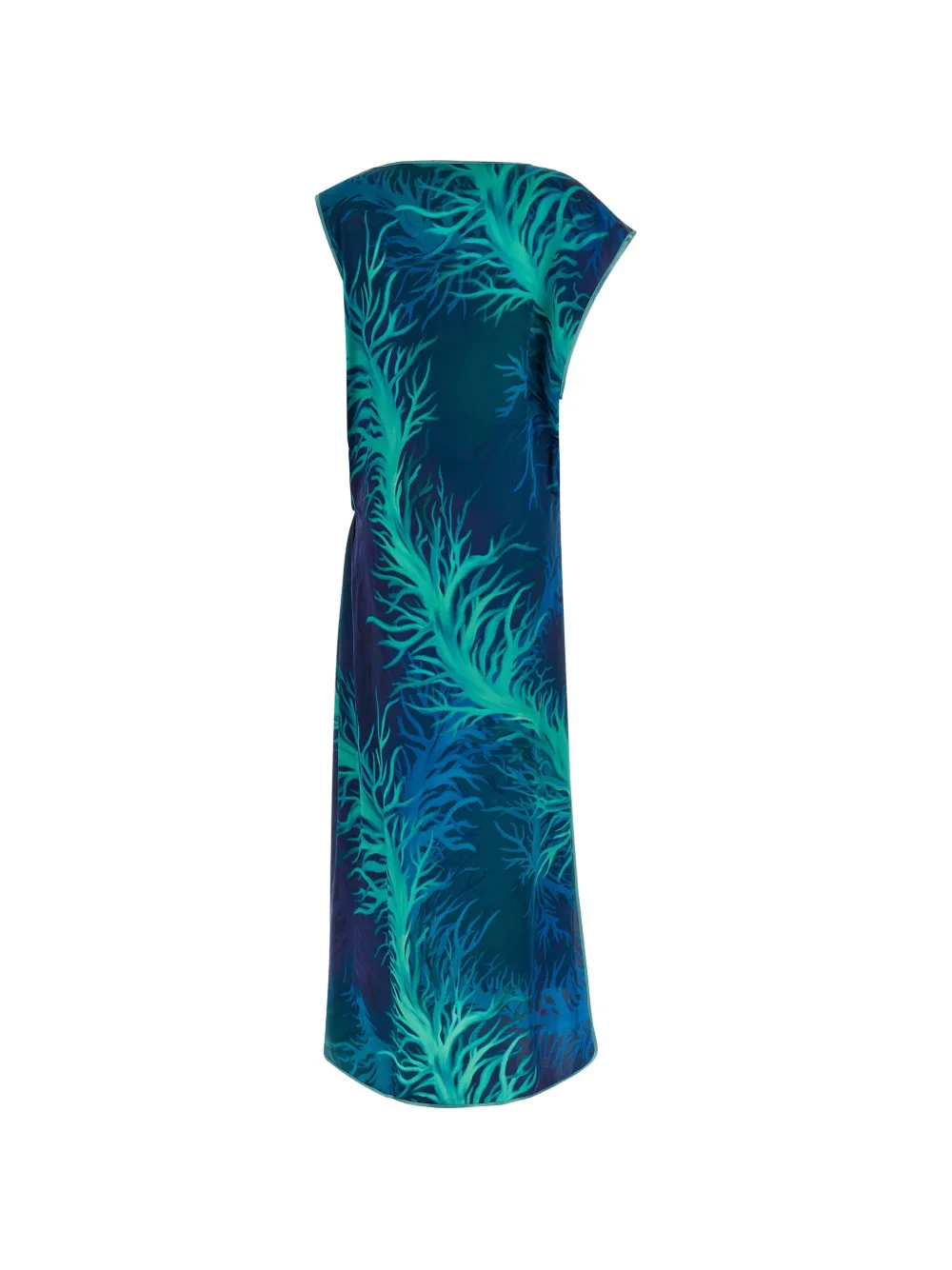  F.r.s For Restless Sleepers Vestido Briseide Drapeado - Azul 