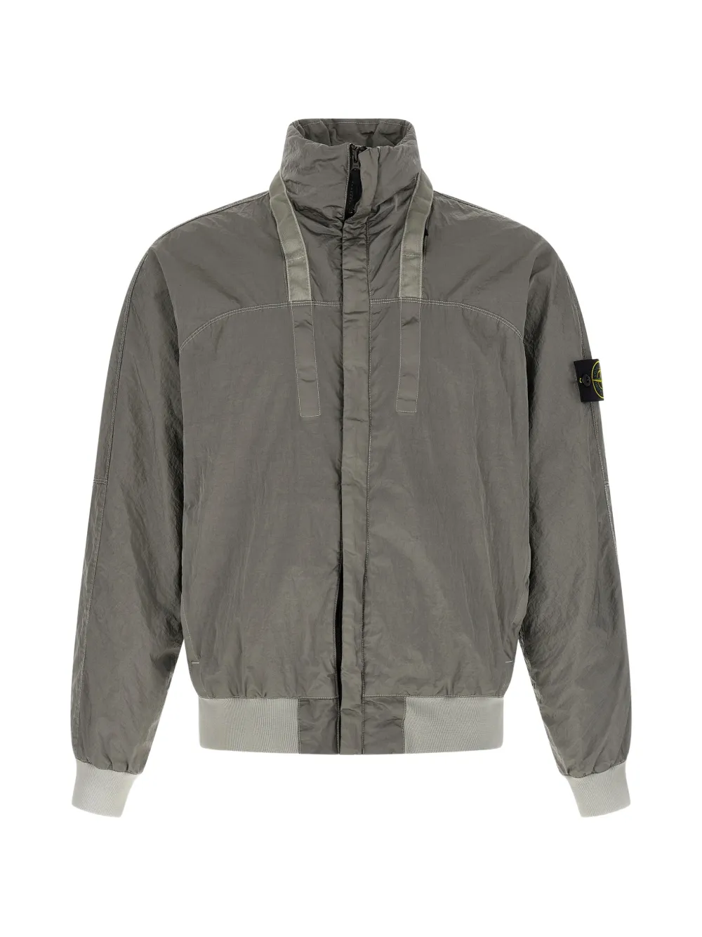 Stone Island removable-hood jacket - Grigio