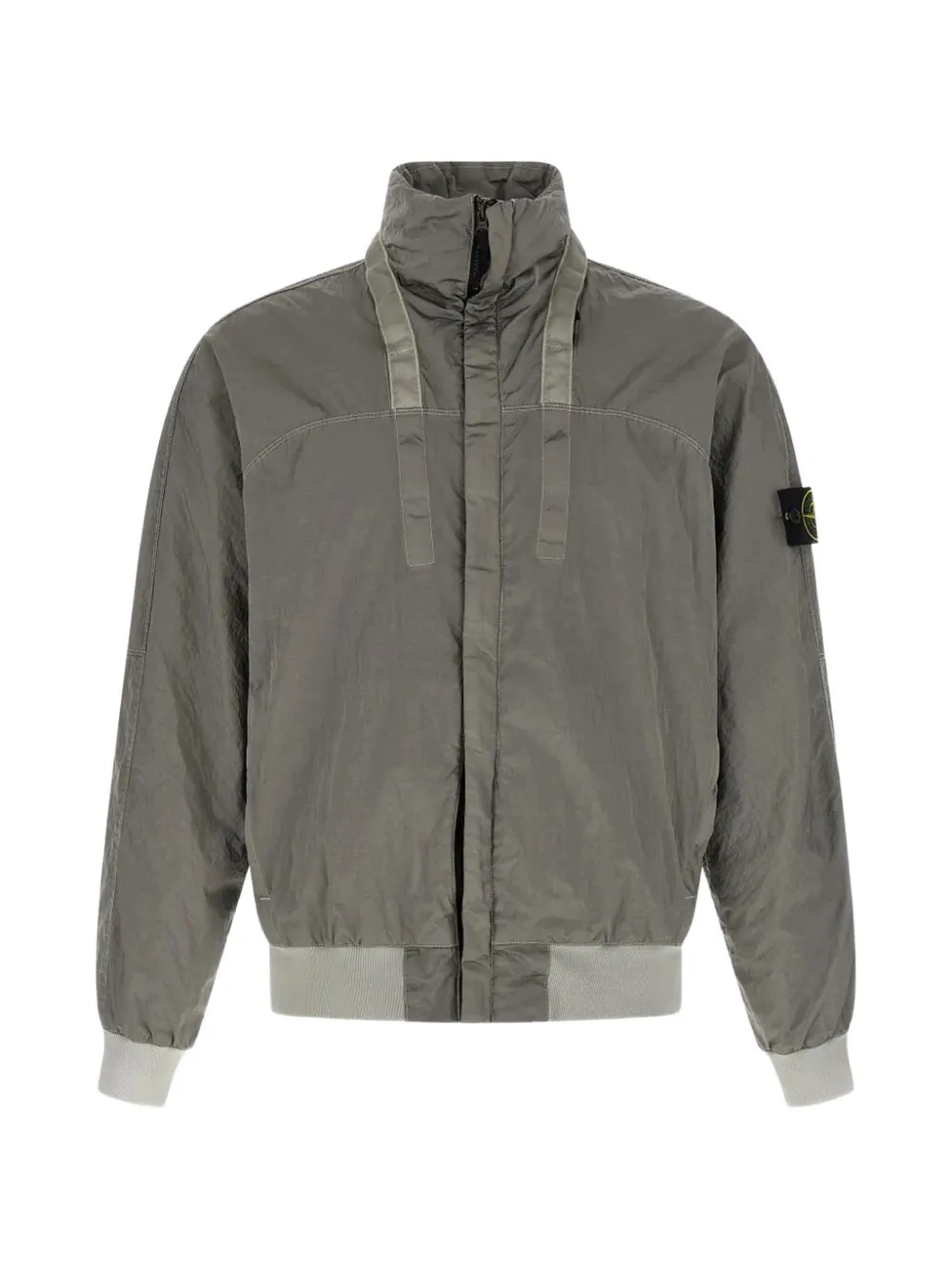 Stone Island logo-patch zip jacket