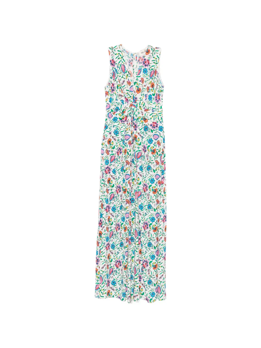 Dvf Vintage floral-print ruched maxi dress