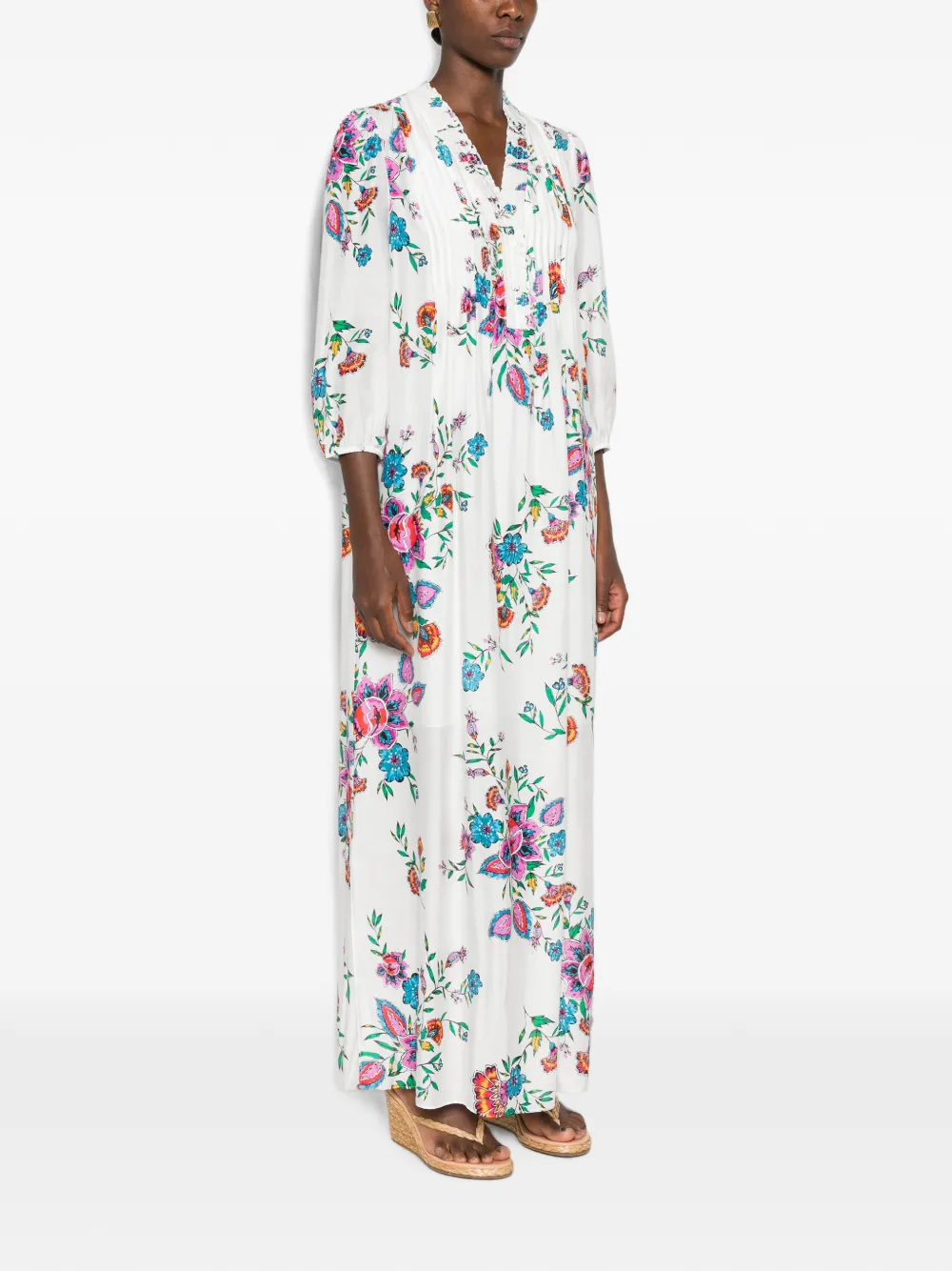 DVF Diane von Furstenberg Layla maxi-jurk Wit