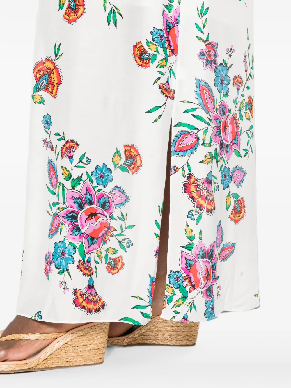 DVF Diane von Furstenberg Layla maxi-jurk Wit