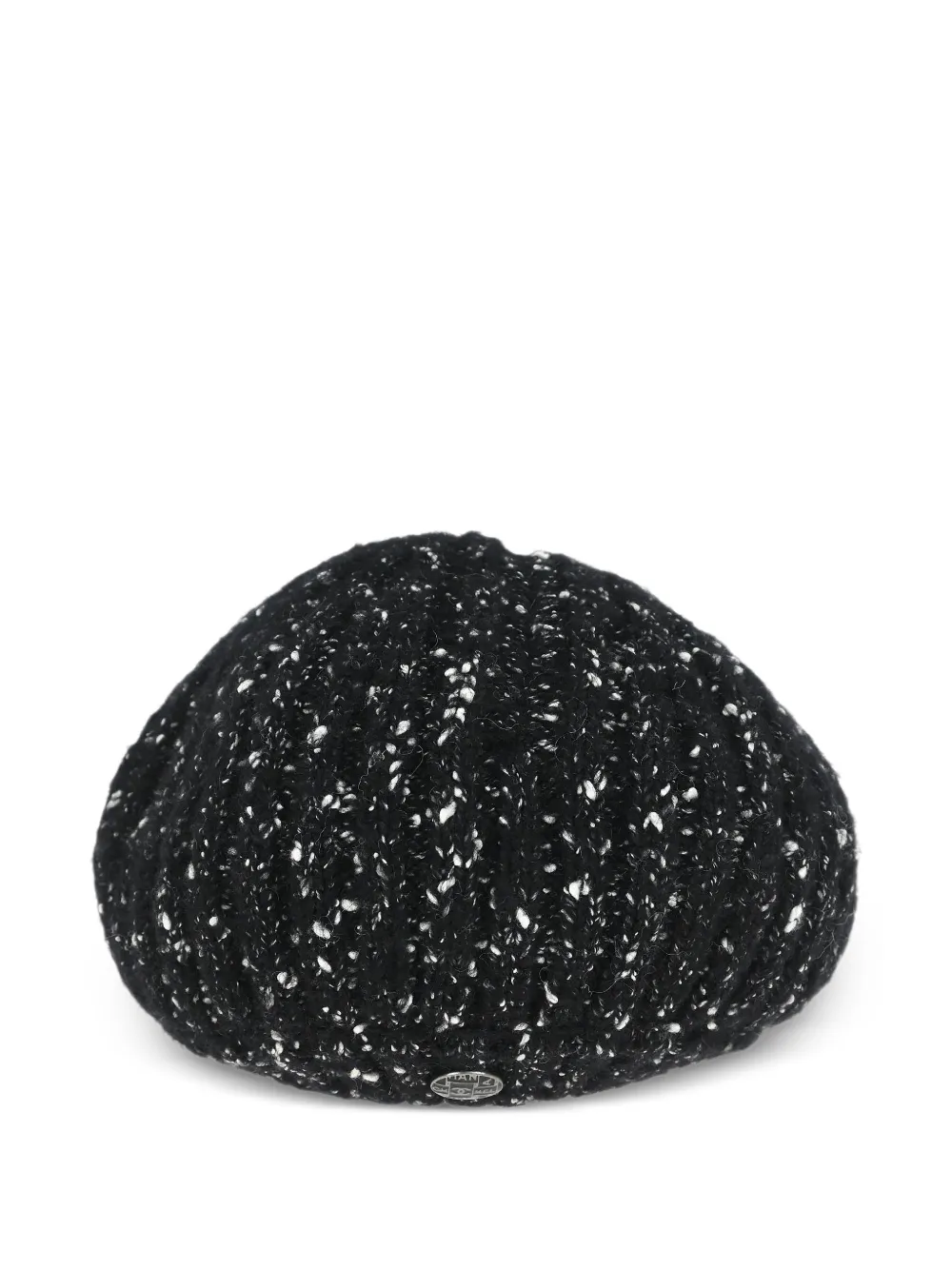 CHANEL Pre-Owned logo-plaque wool beret - Nero