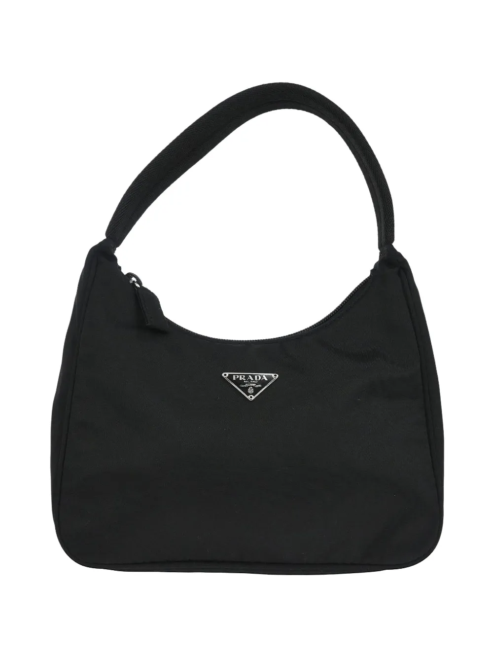 Prada Pre-Owned 1990s Tessuto triangular logo handbag - Nero