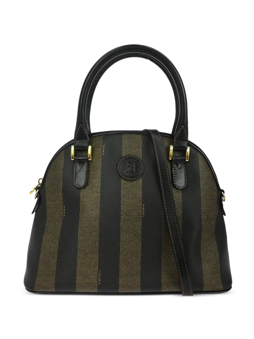 Fendi Pre-Owned 1990s Pequin striped handbag - Schwarz