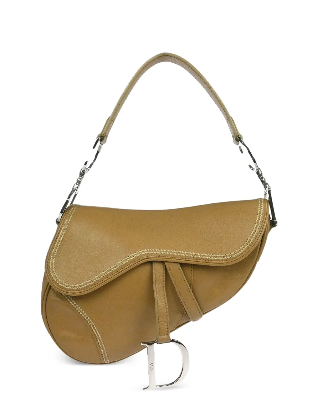 Christian Dior Pre-Owned Saddle leather handbag - Toni neutri