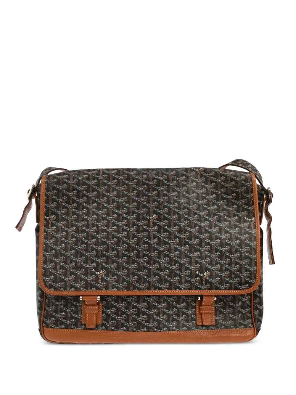 Goyard Pre-Owned 2013 GM Grand Bleu patterned shoulder bag - Nero