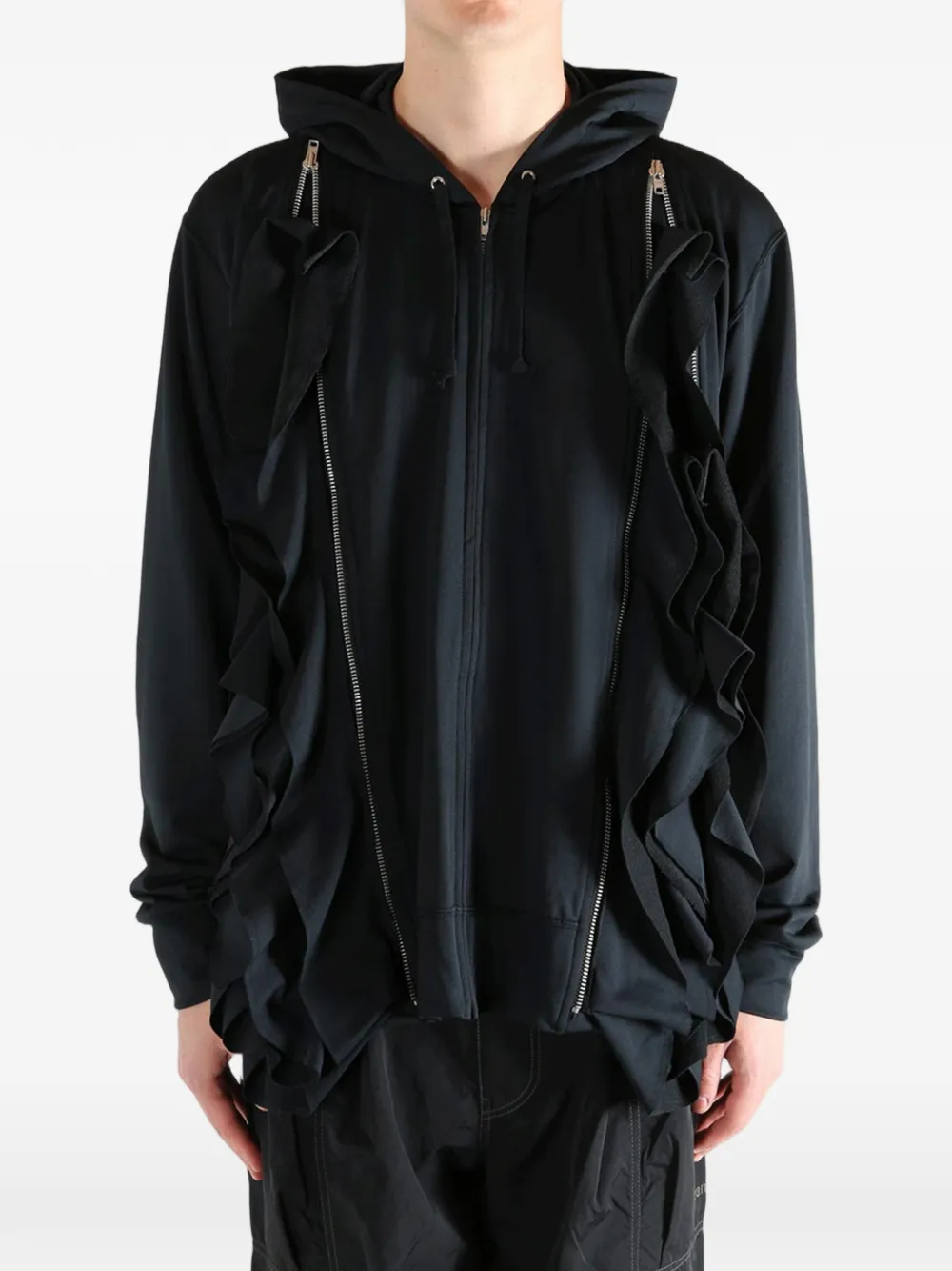 Comme Des Garçons Homme Plus ラッフル パーカー | ブラック