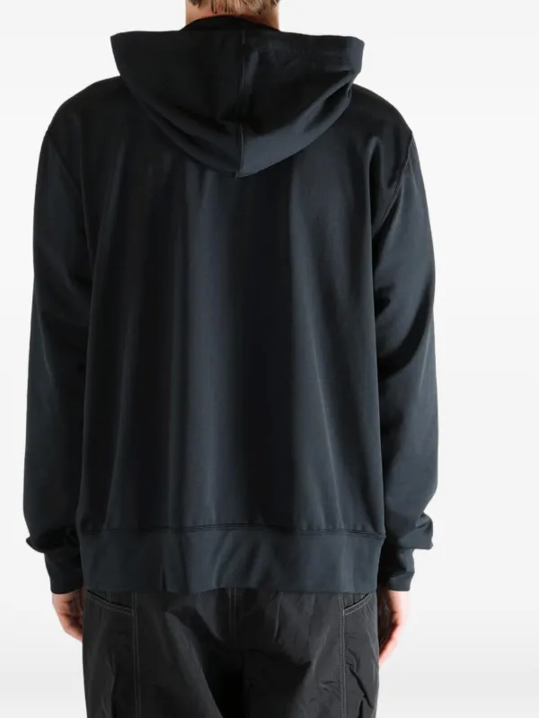Comme Des Garçons Homme Plus Ruffled zip-up Hoodie | Black | FARFETCH