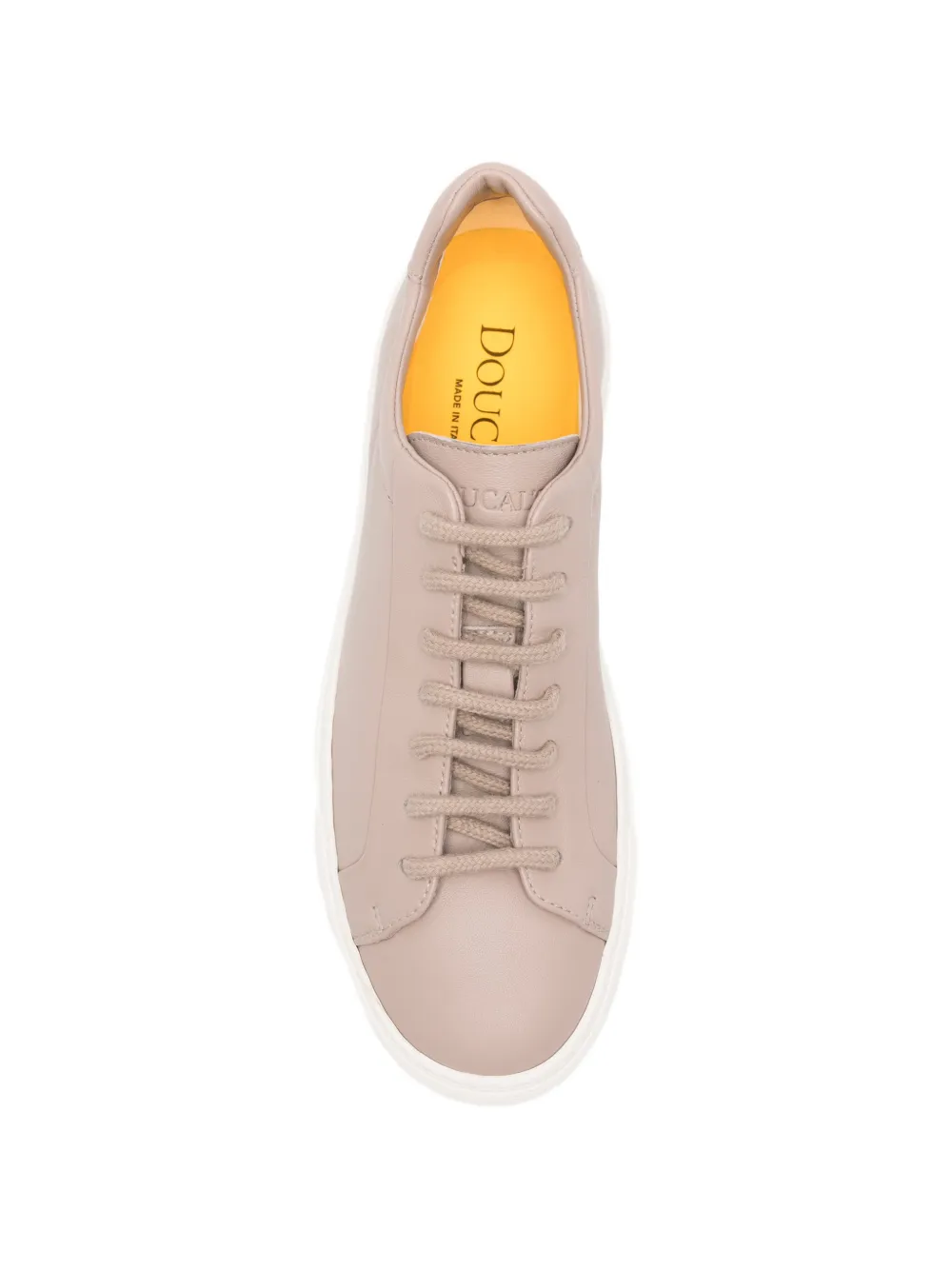 Doucal's leather sneakers Beige