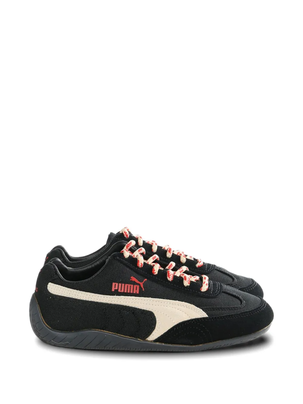 PUMA logo-print lace-up sneakers - Nero