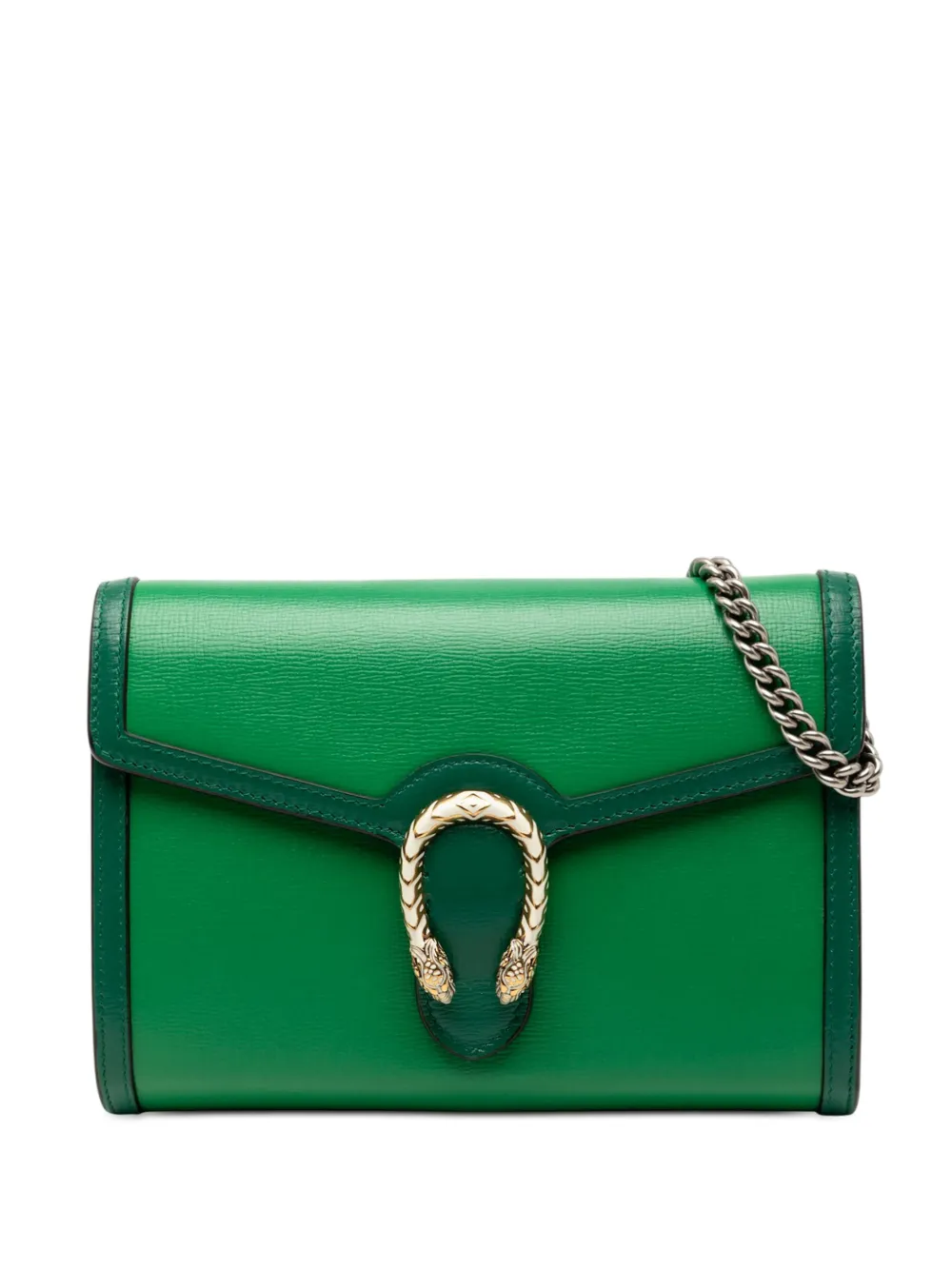 Gucci Pre-Owned 2000-2015 Leather Dionysus Wallet on Chain crossbody bag - Verde