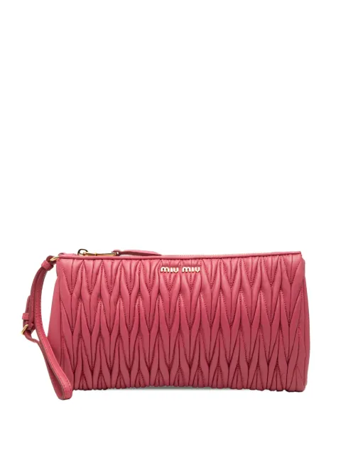 Miu Miu Pre-Owned bolsa de mano de piel de napa en Matelasse 2010-2025