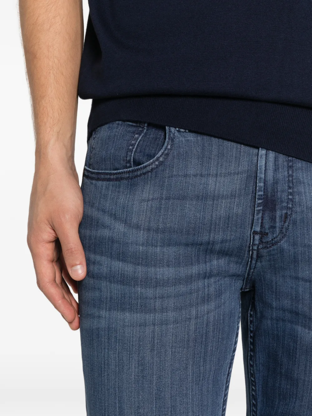 7 For All Mankind Slimmy slim-fit jeans Blauw