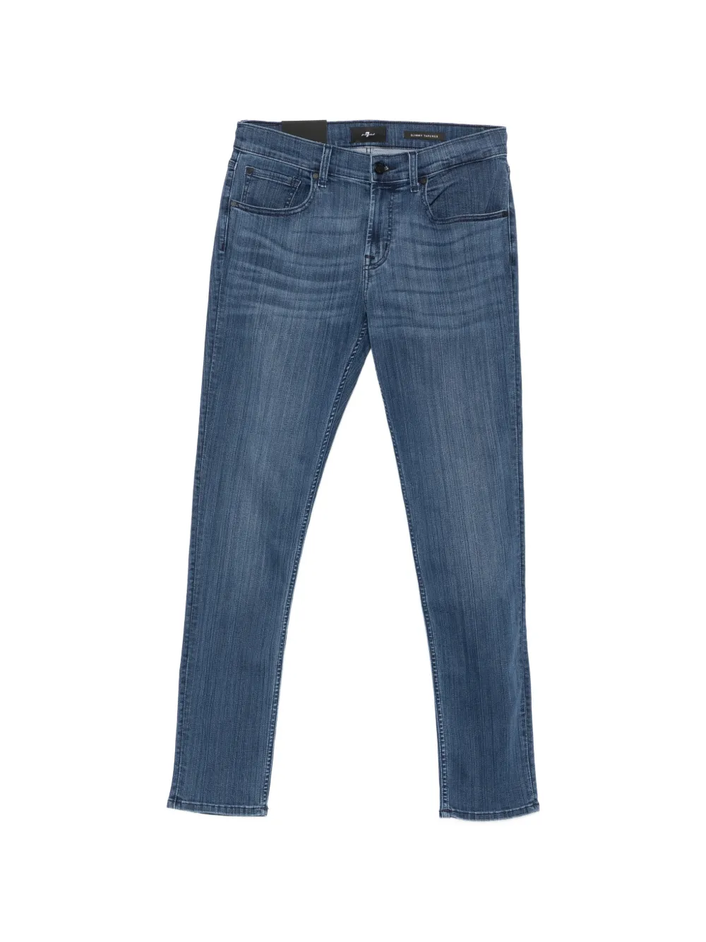 7 For All Mankind Slimmy whiskered slim-fit jeans - Blu