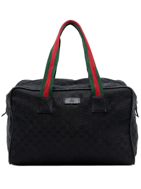 Gucci Pre-Owned 2016-2026 GG Canvas Web travel bag