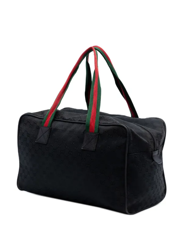 Gucci Pre-Owned 2016-2026 GGキャンバス ウェブ ボストンバッグ