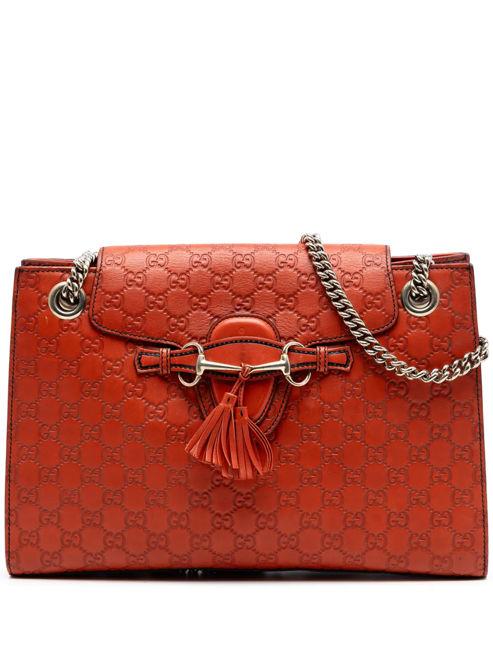 Gucci Pre-Owned 2016-2026 Large Guccissima Emily shoulder bag - Arancione