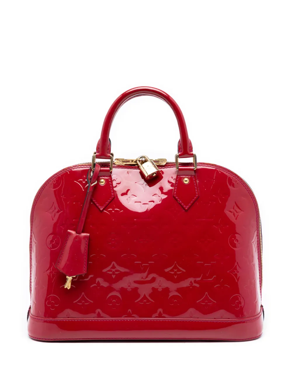 Louis Vuitton Pre-Owned 2013 Monogram Vernis Alma PM handbag - Rosso
