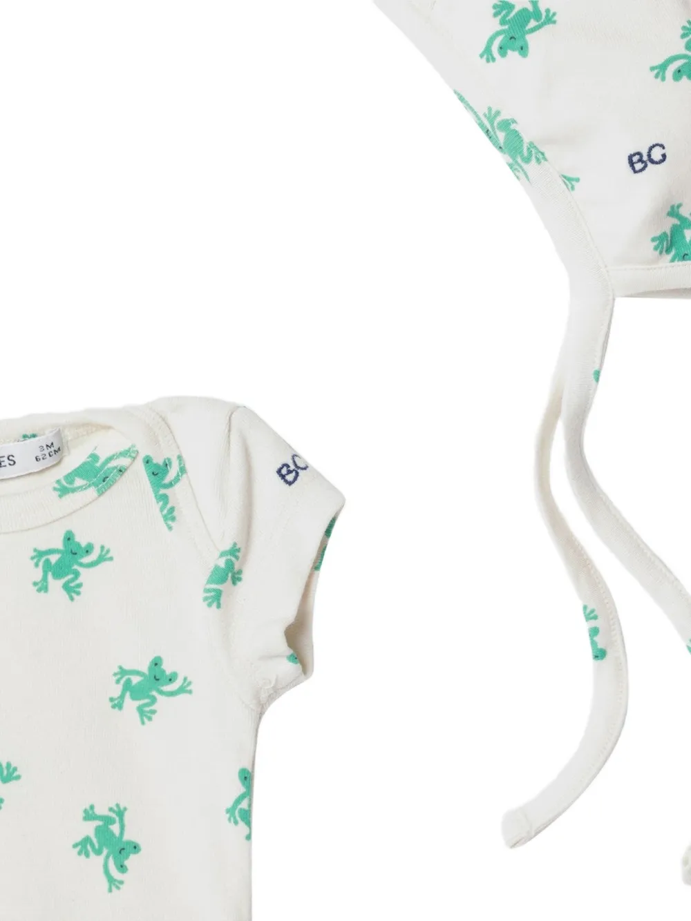 Bobo Choses Hopping Frog romperset Beige