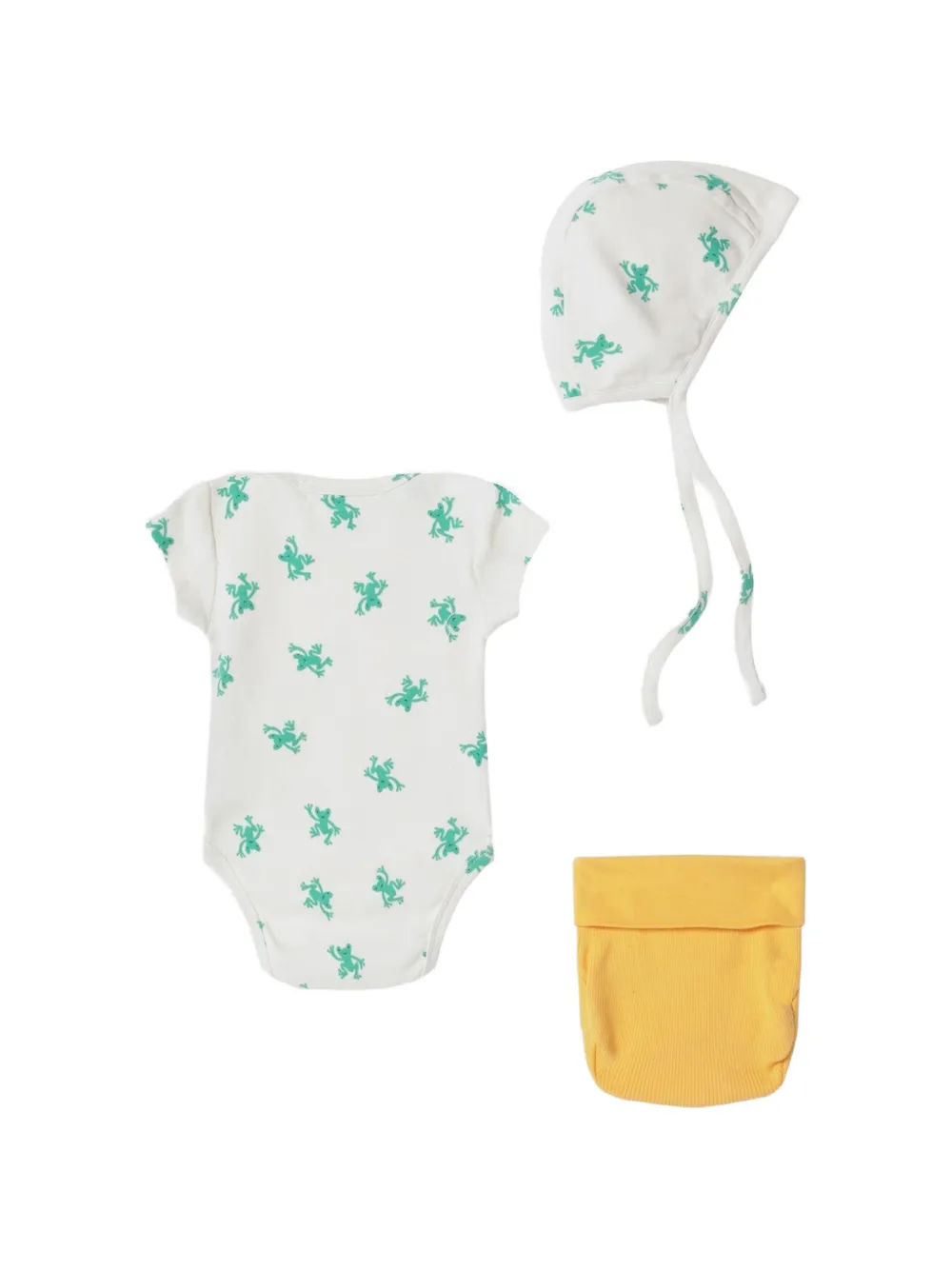 Bobo Choses Hopping Frog romperset Beige