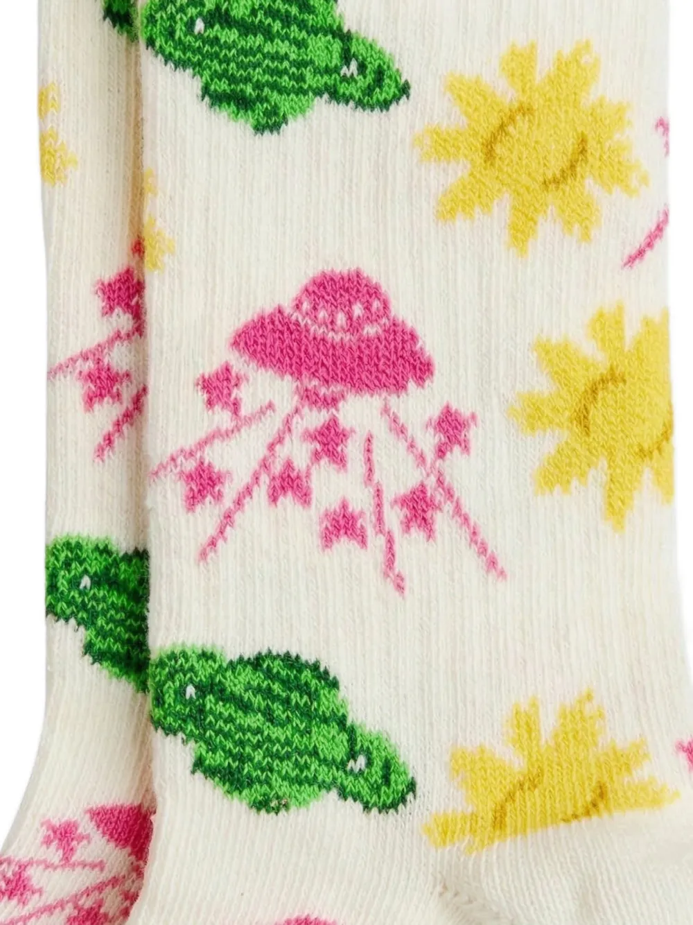 Mini Rodini Sokken met print Wit