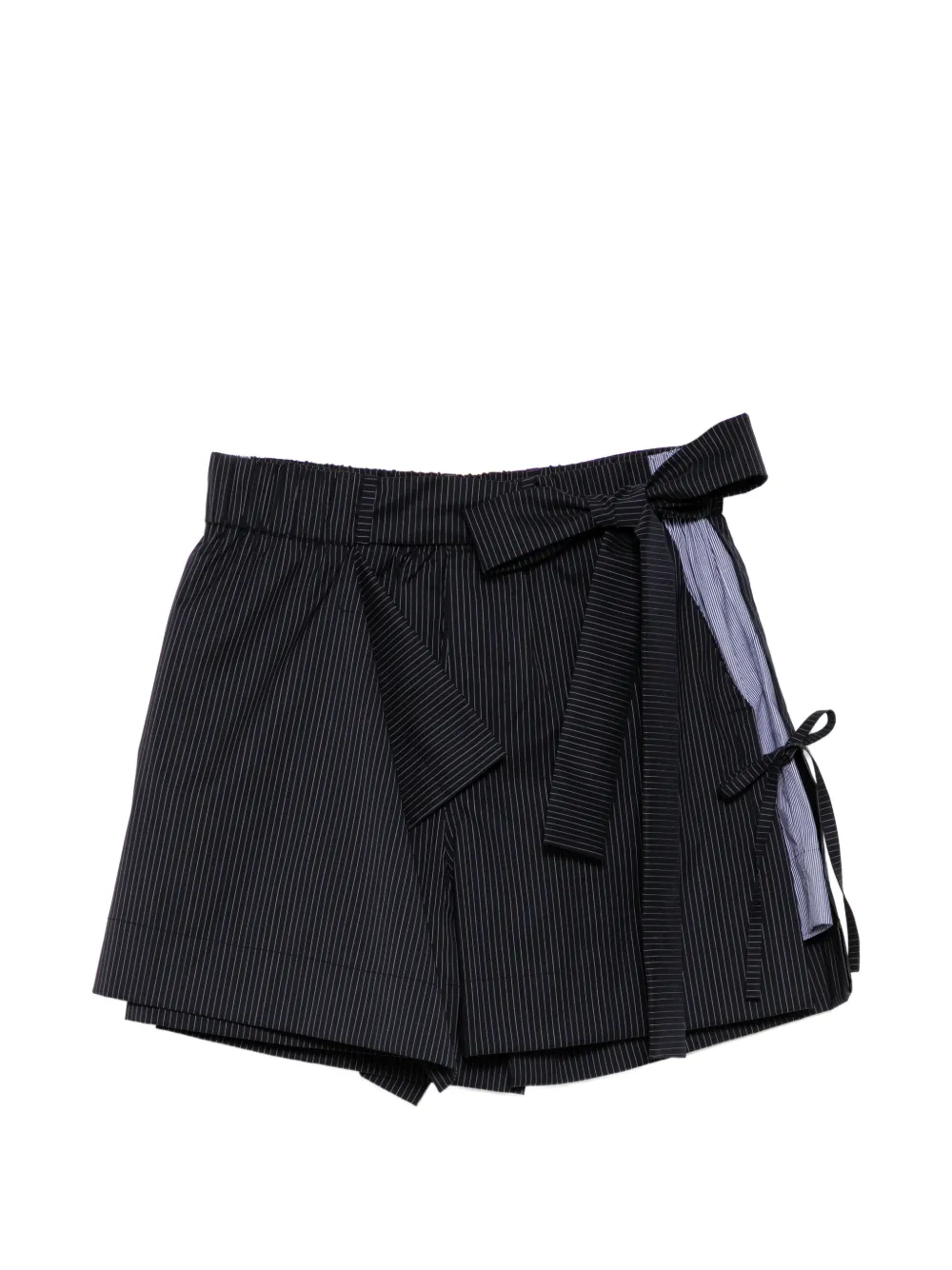 Craig Green pinstripe layered shorts - Blu