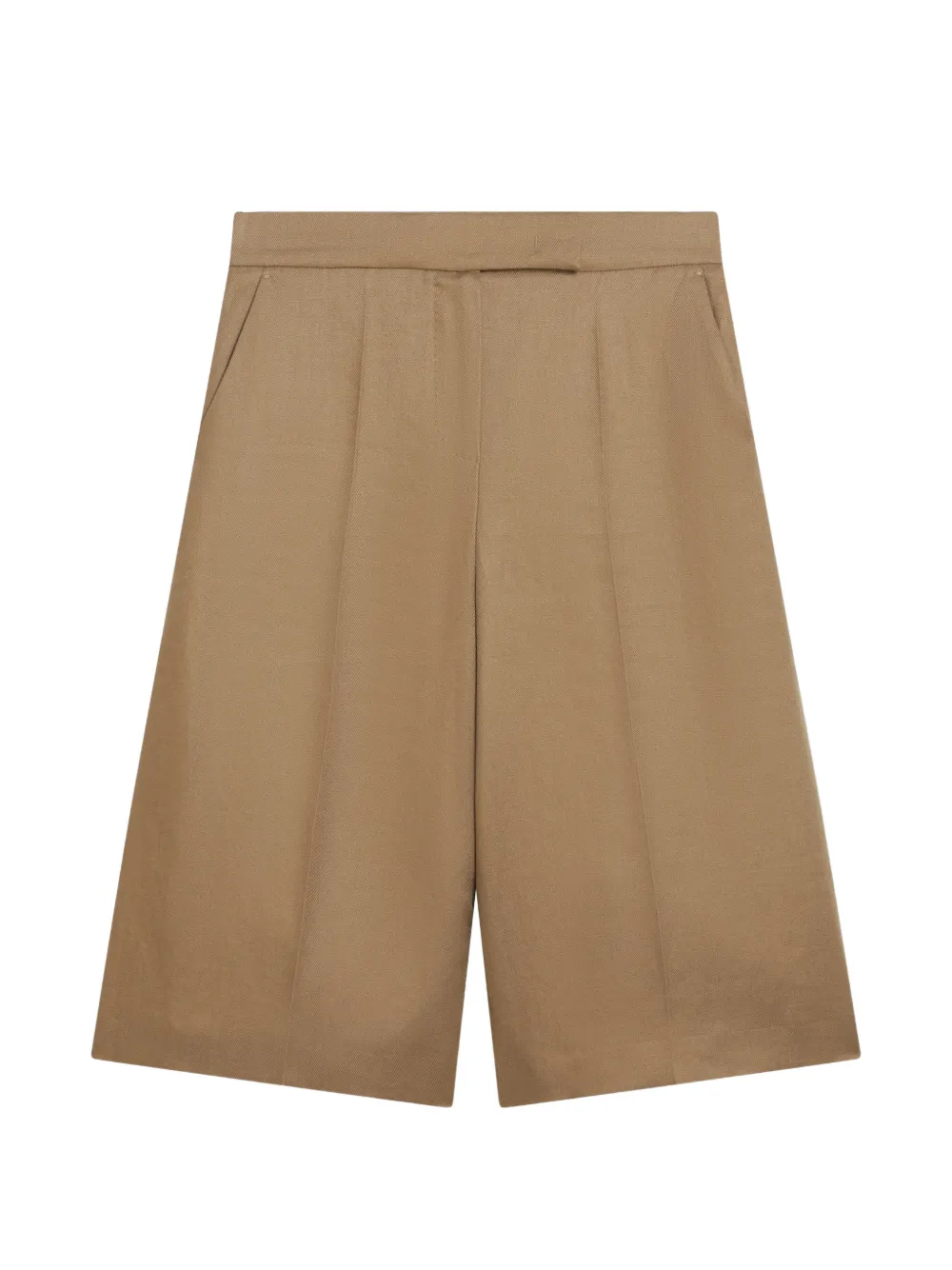 Max Mara pressed-crease bermuda shorts - Marrone