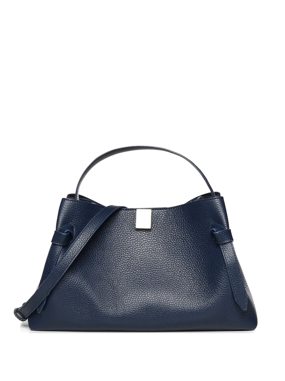 Yuzefi pebble-grain leather tote-bag - Blu