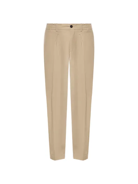BE ABLE pleated elasticated-waistband trousers