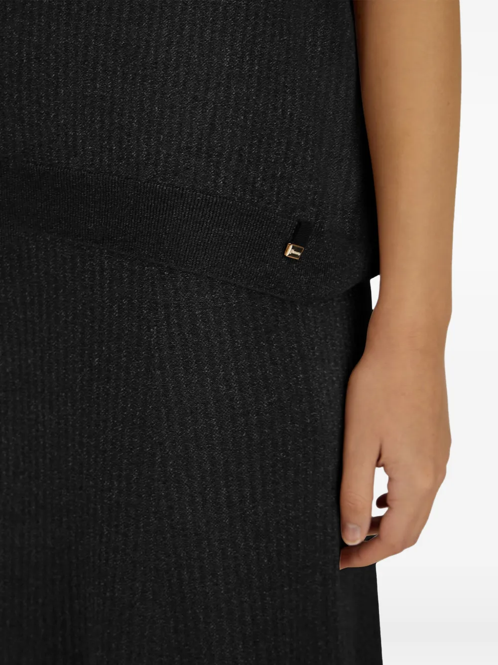 Herno Top met V-hals Zwart