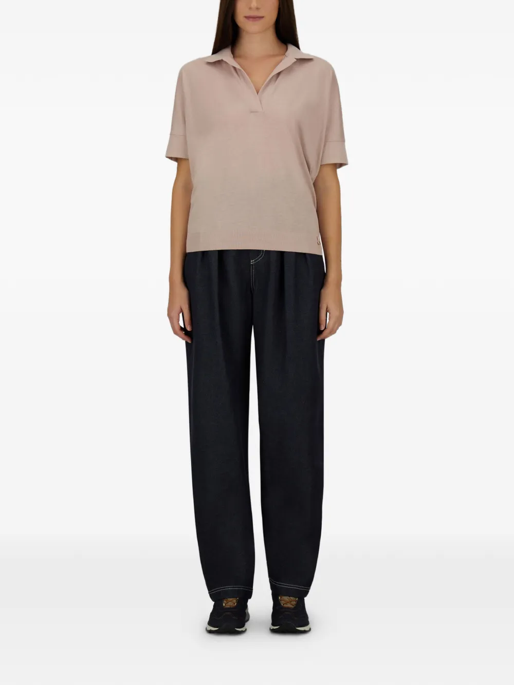 Herno Poloshirt met korte mouwen Roze