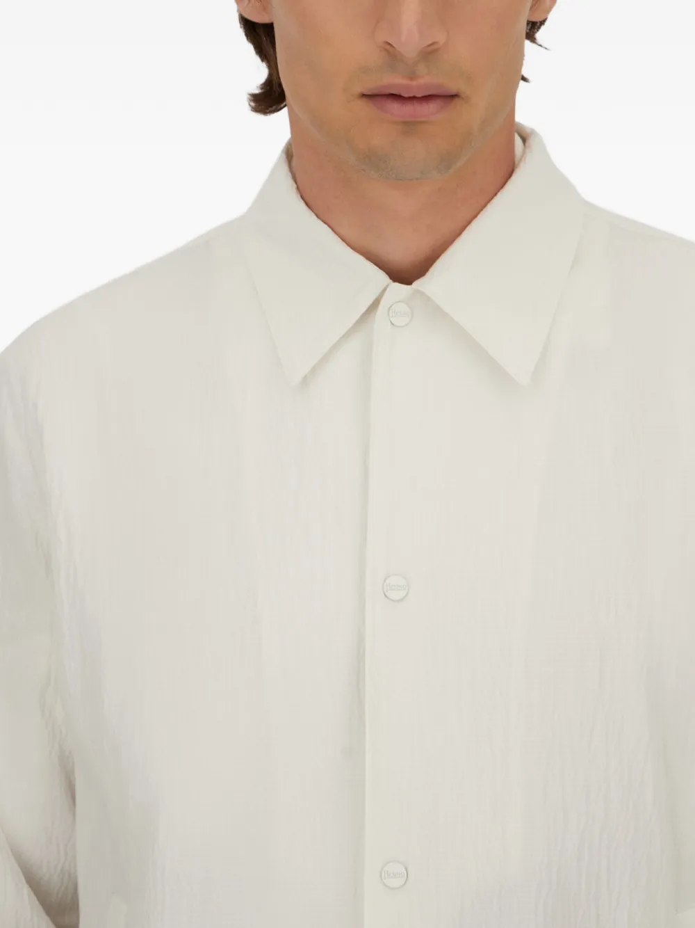 Herno Shirtjack met knopen Wit