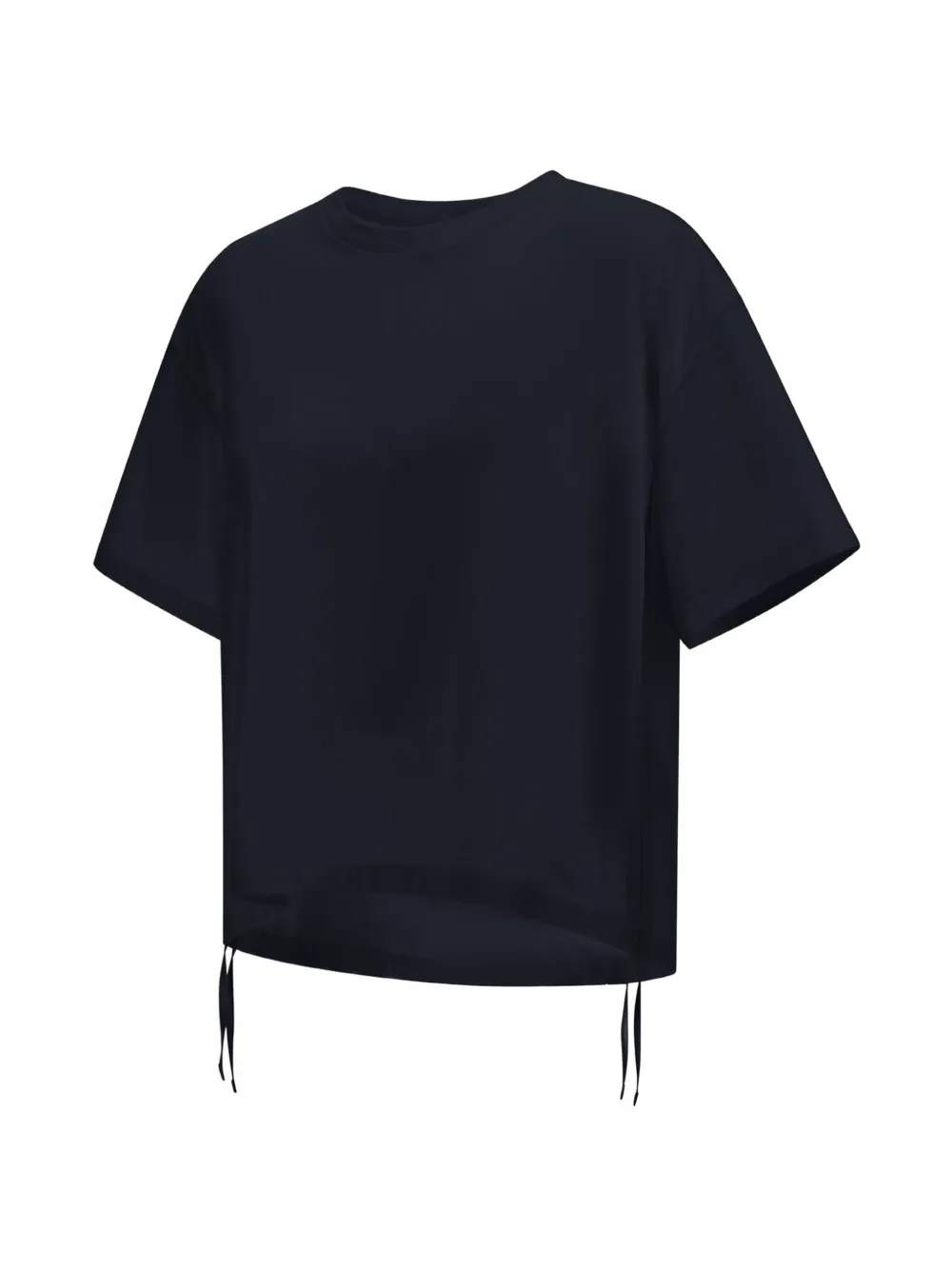 Herno T-shirt met trekkoord afwerking Zwart