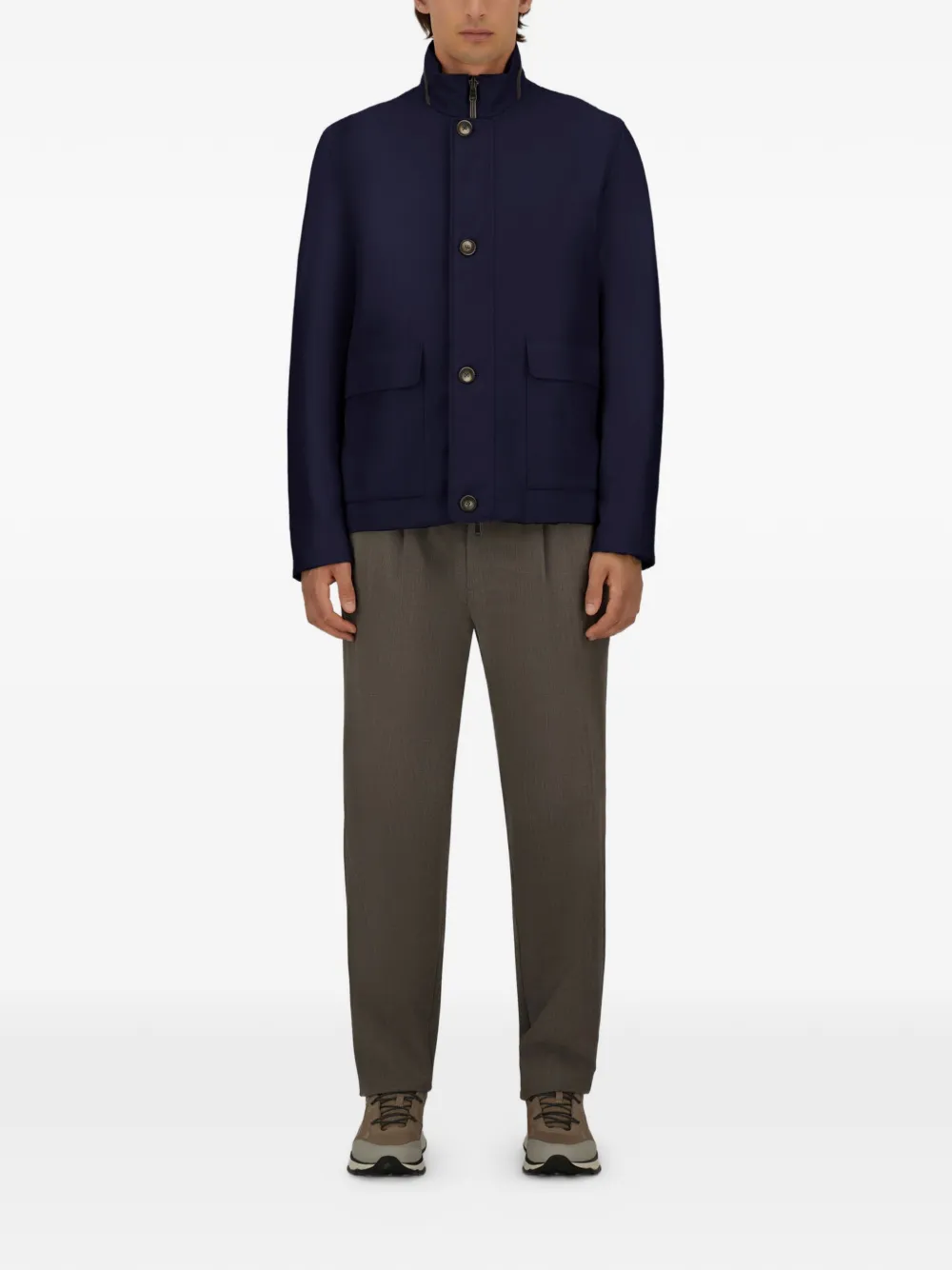 Herno Omkeerbaar jack Blauw