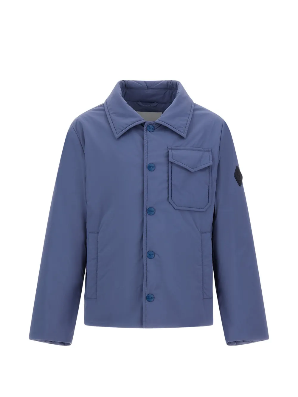 Herno Kids buttoned shirt jacket - Blu