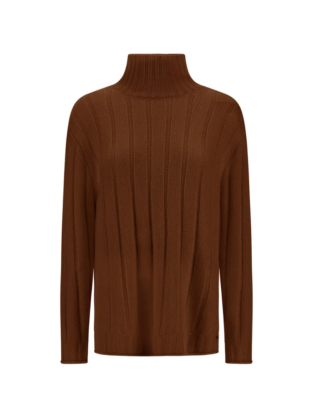 Herno roll-neck ribbed-knit sweater - Braun