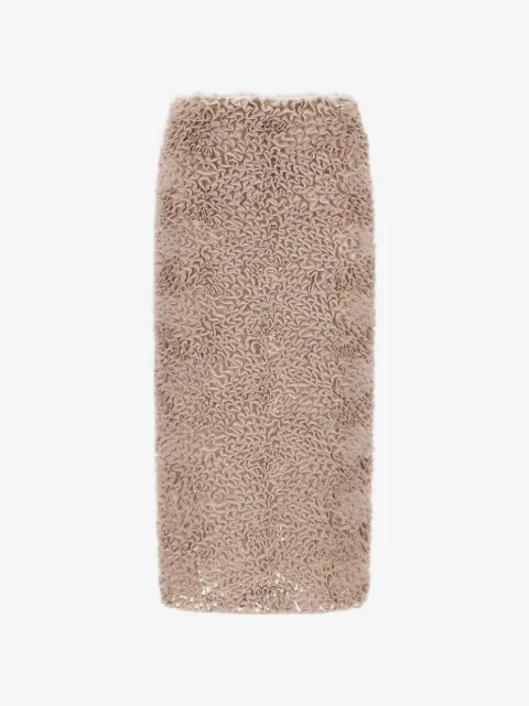 Herno gathered midi skirt